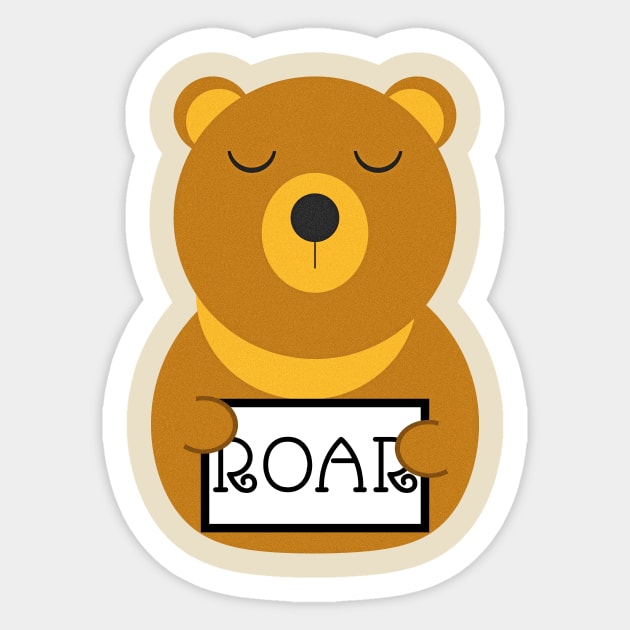 An Elegant Roar Sticker by This Cute Eel